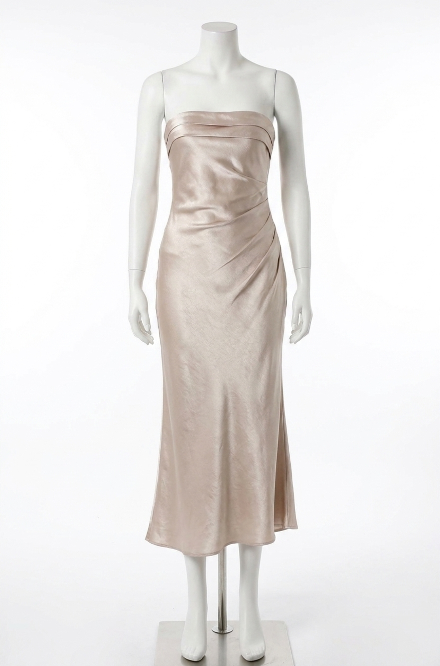 NEW ELLIATT hollywood midi dress in champagne